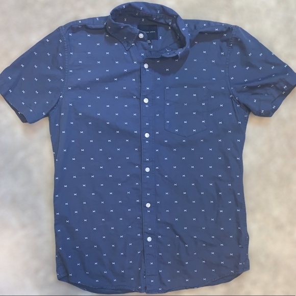American Eagle Button-Up Polo Tee - Picture 1 of 6